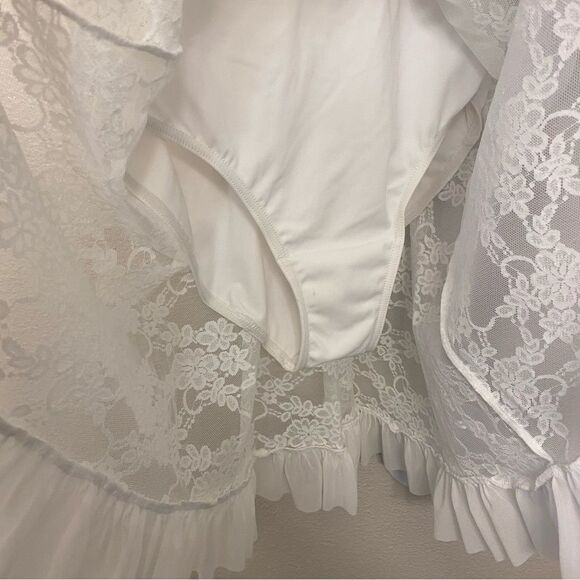 WEISSMAN solo Dance Costume lyrical white Open Back Mesh Overlay Dress D11780 MA - Picture 6 of 12